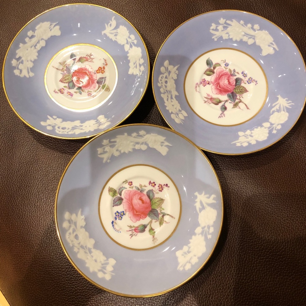 3 Spode Saucers